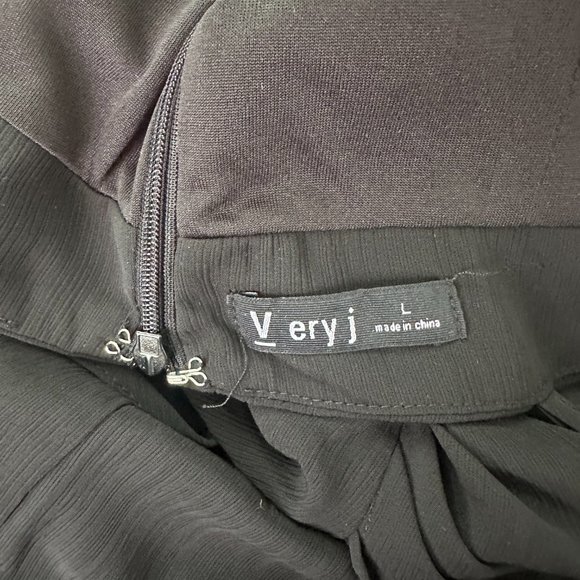 Little Black Dress Cowl Neck Mini Size Large Bachelorette Dry‎ Goods - Picture 6 of 6